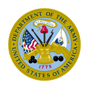 A gold emblem with a flag and a bell and an objectDescription automatically generated with medium confidence